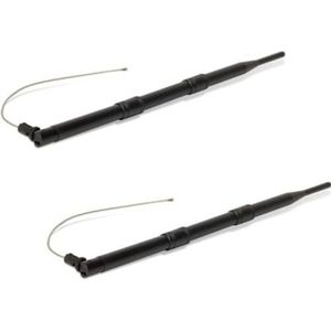 Varia Alles-in-één WLAN clipantennes (2x set), 2.4 GHz, 9 dBi (WiFi), Netwerkantenne