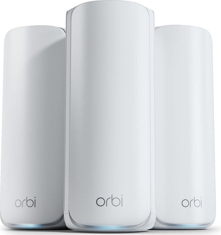 Netgear Orbi RBE773 Mesh WiFi 7 3er-Set, Router, Wit
