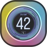 CORSAIR - iCUE Link - LCD-schermmodule - Zwart - 2,1 inch IPS Display, 24 RGB-leds, Installatie zonder Gereedschap