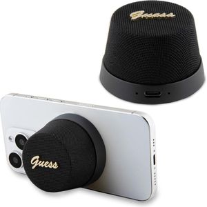 Guess - GUWSC3ALSMK - Bluetooth Luidspreker - Zwart - Metaal - Magnetisch