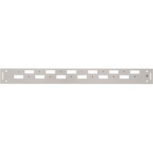 Telegärtner 19" frontpaneel 1U voor 12xLCD/basis V TN-FP12LCD-B, Server accessoires, Grijs