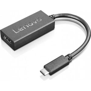 Lenovo USB-C naar (HDMI, 24 cm), Data + Video Adapter, Zwart