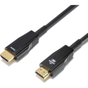 Deltaco - AOC HDMI Kabel - Ultra Hoge Snelheid Gecertificeerd - 20 Meter - Zwart (20 m, HDMI), Videokabel