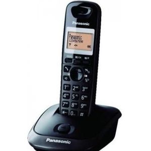 Panasonic Kx-tg2511hgt zwart, Telefoon, Zwart