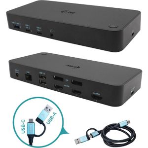 i-tec CATRIPLEDOCKPDPROCH laptop dock & poortreplicator Bedraad USB 3.2 Gen 1 (3.1 Gen 1) Type-C Zwart
