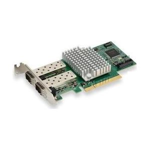 Supermicro AOC-STGF-I2S - Netwerkadapter - PCIe x8 Laag Profiel (PCI-E x8), Netwerkkaarten, Groen, Grijs, Zwart