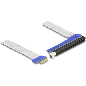 Delock Riser kaart PCI Express x1 plug naar x16 slot met Ka, Accessoires voor moederborden