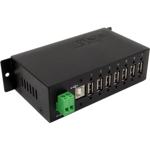 Exsys - EX-1177HMVS - USB 2.0 Hub - Zwart - 7 Havens
