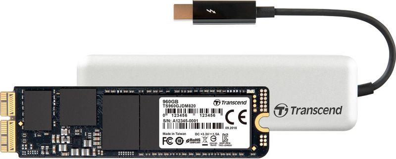Transcend - TS480GJDM825 - 480GB - JetDrive 825 - Thunderbolt™ - PCIe Gen3 x2 SSD