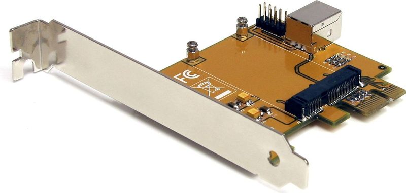 StarTech - Pcie Naar Mini Pcie Kaart Adapter - Adapter - Zwart - Inclusief Slotplaten