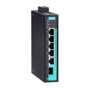Moxa EDS-G205-1GTXSFP - Unmanaged Full Gigabit Ethernet-switch met 4 10/1001000BaseT(X)-poorten, Netwerkschakelaar