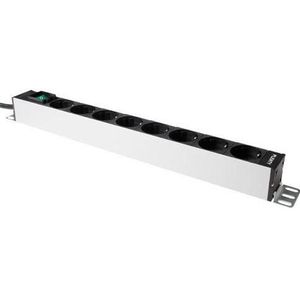 Plenty PDU met schakelaar en 8 x type F stopcontacten, UPS accessoires