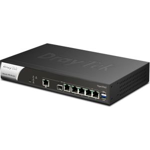 Draytek - Vigor 2962 - Wired Router - Zwart, Wit - 4 Ethernet Poorten, 2 USB Aansluitingen