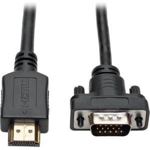 Eaton HDMI naar VGA actieve adapterkabel HDMI naar Low-Profile HD15 M/M 10ft. 3.1m (3 m, VGA), Videokabel