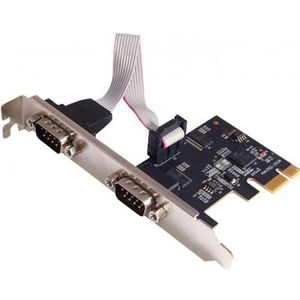 Dexlan Interfacekaart, 2 poort serieel, PCI Express, Controlekaart