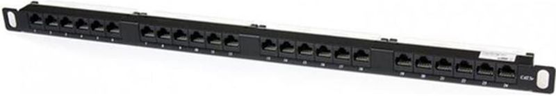 PANELHU24 - Patchpanel - 24 Poorten - 0,5U - Cat5e - Dubbele IDC-aansluiting