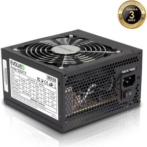 Evolveo /500W/ATX/Bulk (500 W), PC-voedingseenheid, Zwart