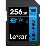 Lexar - SDXC-kaart PRO - Blauw - 256GB - UHS-1 V30 serie