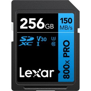 Lexar - SDXC-kaart PRO - Blauw - 256GB - UHS-1 V30 serie