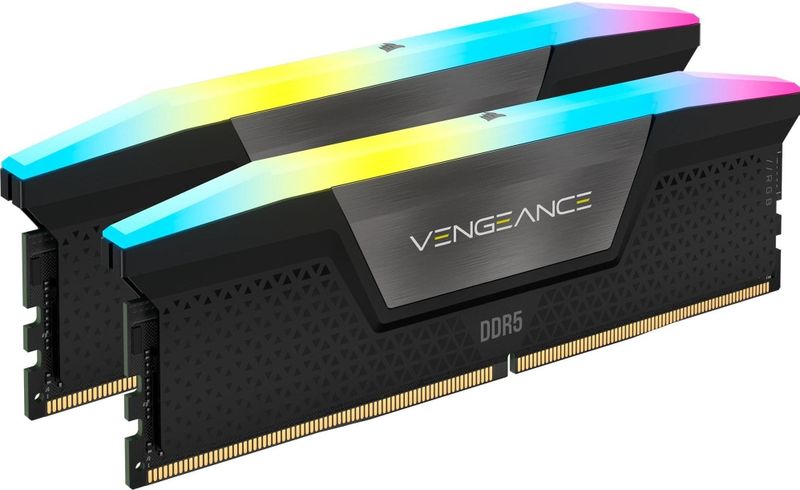 Corsair - Vengeance RGB - RAM Geheugen - Grijs - 48 GB (2x24 GB), 6000 MT/s, DDR5, DIMM 288 pin