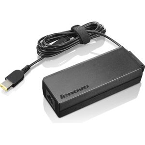 Lenovo ThinkPad 90W AC Adapter (Slim Tip) (90 W), Voeding voor notebooks, Zwart
