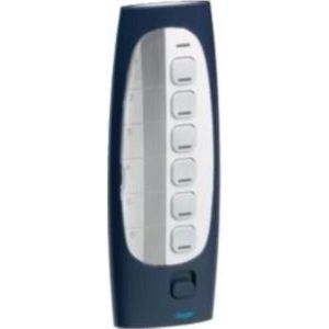 Hager TU418 Radioafstandsbediening 7 knoppen, 18 kanalen KNX (Apparaat-specifieke afstandsbediening, Radiofrequentie (RF)), Afstandsbediening