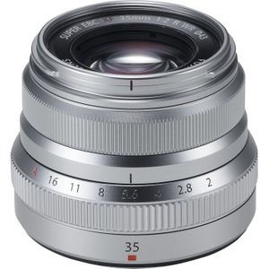 Fujifilm Fujinon XF 35mm f/2 R WR (Fujifilm Fujinon XF, APS-C / DX), Objectief, Zilver