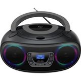 Denver - TDB212 - Draagbare DAB Radio CD Speler - Grijs - Bluetooth - LED Lichteffecten