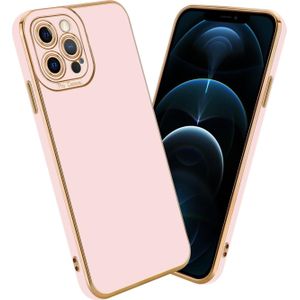 Cadorabo TPU hoesje met camerabescherming voor Apple iPhone 12 PRO (iPhone 12 Pro), Smartphonehoes, Roze