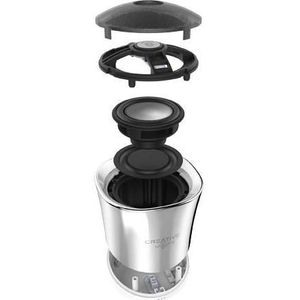 Creative Woof3 (6 h, Oplaadbare batterij), Bluetooth luidspreker, Goud