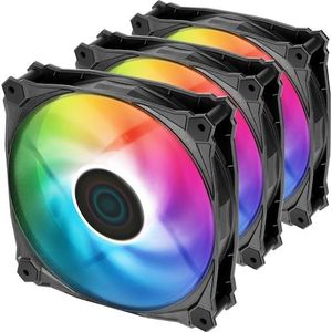 Iceberg - IceGALE ARGB Gen2.0 - PC Ventilator - Zwart - Verpakking van 3, 120 mm
