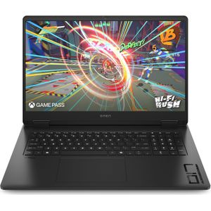 HP OMEN 17,3" QHD IPS R9-8945HS 32GB/1TB RTX 4060 240Hz nOS 17-db0492ng (17.30", AMD Ryzen 9 8945HS, 32 GB, 1000 GB, NL), Notebook, Zwart