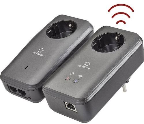 Renkforce - PL600D - Powerline Starter Kit - Wit - 500 MBit/s