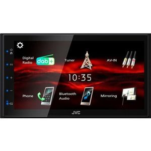 JVC, Autoradio, KW-M180DBT - 2 DIN multimedia autoradio (Android auto, Apple Carplay)