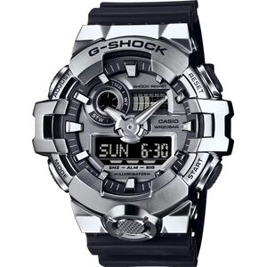 Casio, Horloge, GM-700-1AER, Zwart, Zilver, (Chronograaf, Duikhorloge, 53 mm)