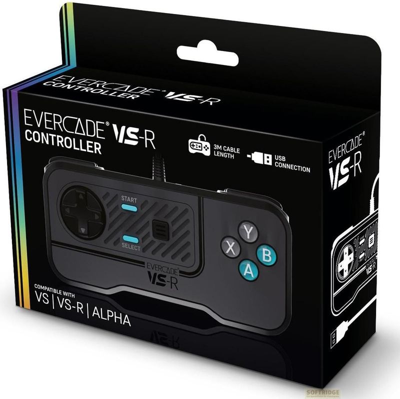 Plaion - Evercade VS-R - Gamepad - Zwart - Ergonomisch Design