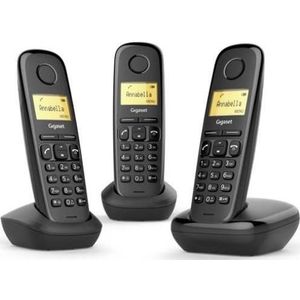 Gigaset - A170 Trio - Telefoon - Zwart - Draadloos - 3 Handsets