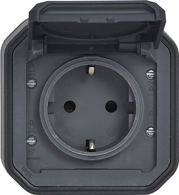 Plexo - Beschermende Contactdozen - Vochtige Ruimtes - Eenvoudig Design