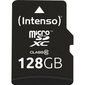 Intenso - Micro SDXC 128GB - Geheugenkaart - Class 10 - Zwart