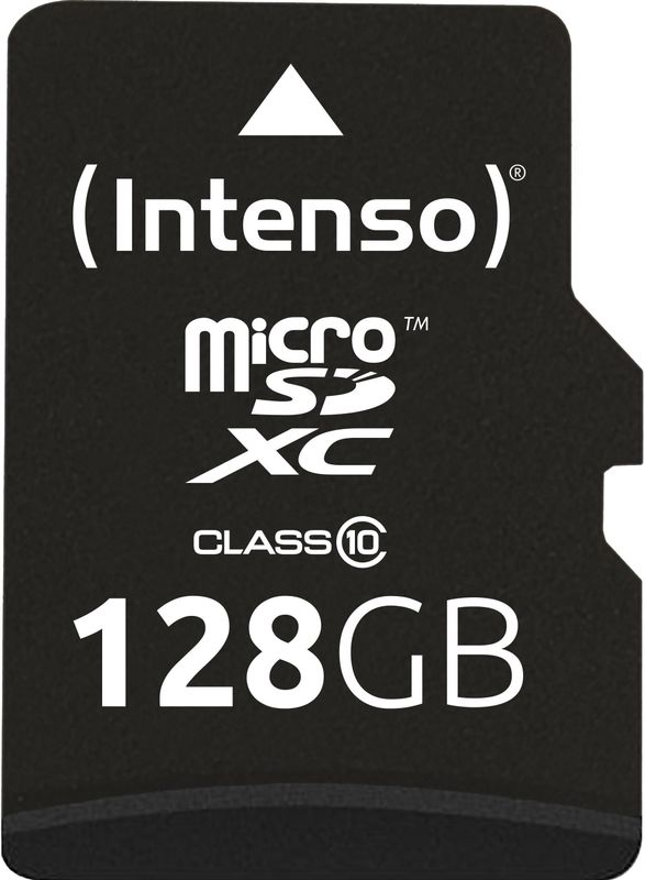 Intenso - Micro SDXC 128GB - Geheugenkaart - Class 10 - Zwart
