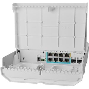 MikroTik netPower Lite 7R Gigabit Ethernet (10/100/1000) Power over Ethernet (PoE) Wit (8 ports), Netwerkschakelaar, Wit