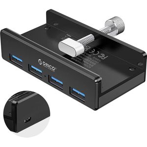 Orico - MH4PU-P-BK-BP - Docking Station - Zwart - Aluminium - 4 USB 3.0 Haven