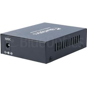 BlueOptics 10G Ethernet Media Converter 2x SFP+ zonder Transceiver, Zendontvangers, Zwart