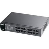 Zyxel - GS1100-16 - Netwerkschakelaar - Zwart - 16 Gigabit-poorten