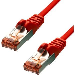 ProXtend F/UTP CAT6 pvc AWG 26 CCA Rood 30CM (F/UTP, CAT6, 0.30 m), Netwerkkabel