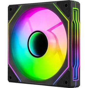 AeroCool Fan Phantom M-3R Reverse 120mm Black Lighting aRGB (120 mm, 1 x), PC ventilator, Zwart