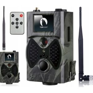Tophunt FOTOPUŁAPKA CAMERA LEŚNA HC300M 1080p 12MPX MMS GPRS SIM (1440 x 1080 pixels), Netwerkcamera, Veelkleurig