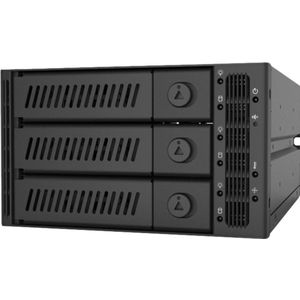 Chieftec CMR-2131SAS drive bay panel Zwart
