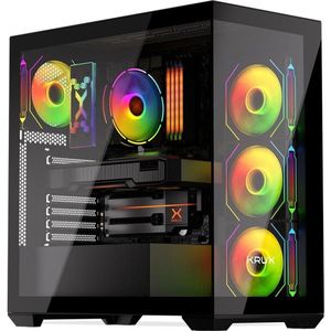 Krux - Exo - PC Behuizing - Zwart - ATX - Ruim Ontwerp