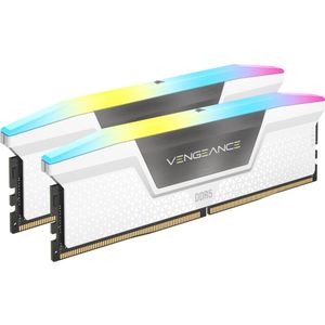CORSAIR - VENGEANCE RGB - RAM - Wit - 32 GB (2 x 16 GB) - 6400 MHz CL32